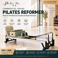 Machine de Pilates Reformer en aluminium pour entraînement complet du corps, équipement de renforcement du tronc pour la remise en forme à domicile