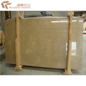 Hochwertige Wand verkleidung aus natürlichem <span class=keywords><strong>beige</strong></span> Marmorstein und Bodenbelag aus poliertem <span class=keywords><strong>Century</strong></span> Gold Marmorplatten