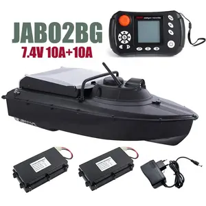 免费送货JABO2BG 7.4v10a双电池全球定位系统自动驾驶探鱼器声纳探鱼器遥控诱饵船钓鱼诱饵船Jabo 2 2BG