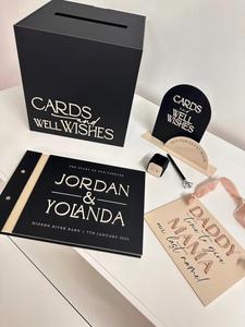 Tùy chỉnh Acrylic thẻ hộp đám cưới lưu bút thẻ và quà tặng dấu hiệu - Product Image 4