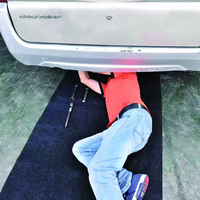 Alas Perbaikan Mobil Berkualitas Tinggi Warna Hitam, Anti Minyak, Anti Air, Pelindung Lantai Garasi, Alas Kerja Otomotif