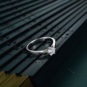Bague de mariage Dylam Zircon, bagues de fiançailles simplistes, diamant Moissanite, vintage, éthique, meilleures entreprises de bagues, moitié prix - Product Image 4