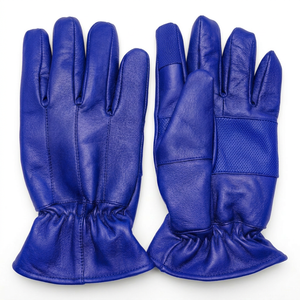 Gants de moto en cuir de mouton, longueur poignet, pour usage quotidien en hiver, style uni, écologiques, compatibles écran tactile, pour la pêche à la ligne et le cyclisme - Product Image 6