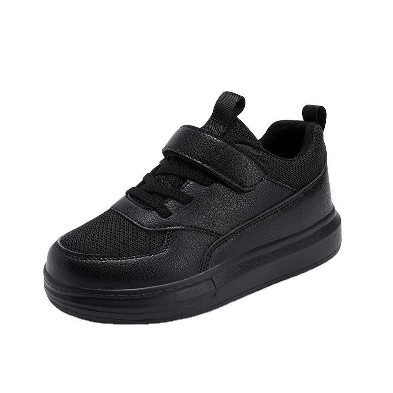 Best Selling Wholesale Girls Black Sneakers Trendy Popular Shoes