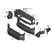 51747294902 Convient pour BMW Série 3 F34 GT Conduit d'air supérieur