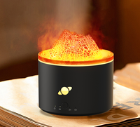2023 Innovation cadeau volcan imite coloré flamme humidificateur parfum diffuseur d'huile essentielle volcanique fissuré style diffuseur