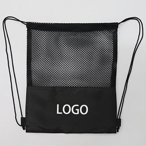 Custom Printed Logo Swimming Gym <b>Drawstring</b> Bags Sports <b>Drawstring</b> <b>Backpack</b> Storage Packaging Mesh Bag with Clip - Product Image 5