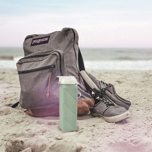 <span class=keywords><strong>Gobelet</strong></span> pliable en silicone moderne et portable de 620 ml avec paille et bouchon, personnalisable avec logo, pour sports de plein air, voyage, micro-ondes - Product Image 4