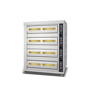 <span class=keywords><strong>Forno</strong></span> a <span class=keywords><strong>Gas</strong></span> Professionale per Panetteria <span class=keywords><strong>con</strong></span> 2 Piani e 4 Vassoi in Acciaio Inox 201, Attrezzatura di Lusso per Cottura Pizza <span class=keywords><strong>con</strong></span> Timer - Product Image 5