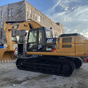 Excavatrice sur chenilles Caterpillar 329D2 d'occasion, 29 tonnes, pour travaux de construction lourds, moteur, boîte de vitesses, pompe, PLC, puissance 158 kW, godet de 1,54 m - Product Image 1