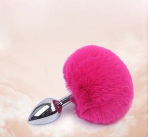 Tavşan kuyruk saç topu Metal popo fiş kadın <span class=keywords><strong>Anal</strong></span> genişleme SM alternatif seks oyuncakları - Product Image 3