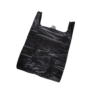 Black T-shirt bag kitchen household garbage bag plastic bag manufacturer