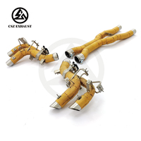 Échappement Valvetronic FUV CSZ pour Ferrari Purosangue 6.5L V12, échappement en X et cat-back, bouclier thermique doré SS304, commande à distance