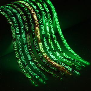 Cordones Luminosos de Moda al por Mayor con Diseño de Flores de Anacardo y Color Degradado que Brillan en la Oscuridad para AJ1, AF1 y <span class=keywords><strong>Blazer</strong></span> - Product Image 6