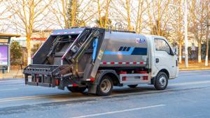 รถบรรทุกขยะไฟฟ้าจีน 5 คิว รถบรรทุกขยะอัดแบบอัดแน่นสำหรับขาย - Product Image 5