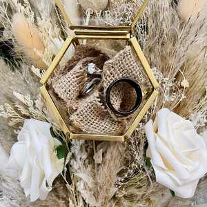 Rõ ràng đồ trang sức thủy tinh đính hộp trang trí công phu Nhẫn Bông tai bóng tổ chức - Product Image 2