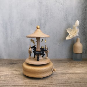 Carillon <span class=keywords><strong>in</strong></span> <span class=keywords><strong>Legno</strong></span> Fatto a Mano Creativo con <span class=keywords><strong>Giostra</strong></span> Rotante e Ballerina, Regalo di Compleanno Personalizzato per Ragazzi e Ragazze - Product Image 4