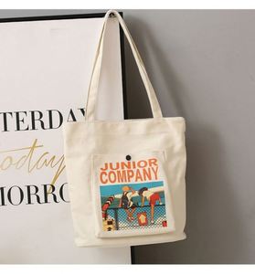 Bolsa de Mano Mediana de Algodón con Logotipo Personalizado, Gran Capacidad, Reutilizable, para la Playa o Compras, Entrega Rápida, Estilo Plegable para Uso Diario - Product Image 1