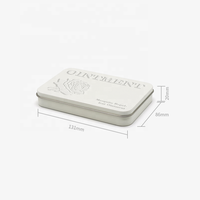 Vente chaude Carré Cadeau Décoratif Mini Rectangulaire Gummy Tin Emballage Cookie Métal Bonbons Menthe Chocolat Boîte En Fer Blanc