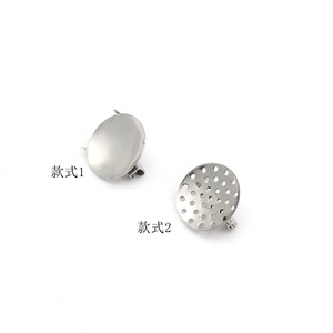 Soporte de broche de acero inoxidable, cierre redondo hueco para accesorio de corsage, componente de joyería de moda unisex - Product Image 2