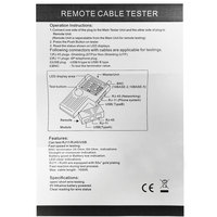 Testeur de câbles réseau 4-en-1 LAN, coaxiaux, d'alimentation, de batterie, de suivi, de détection, de télécommande, RJ11, RJ45, USB, BNC