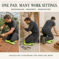 Tapis de genouillère OEM pour le travail et le jardinage, coussin en mousse à mémoire de forme avec poignée de transport, surface en tissu imperméable et résistant à l'usure