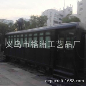 Custom Vintage Metal Steam Locomotive <b>Train</b> Carriage <b>Outdoor</b> Decor Industrial Style Handmade Sculpture - Product Image 4