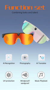 แว่นตาอัจฉริยะ Ai พร้อมกล้องบันทึกวิดีโอและเสียง 8MP แว่นกันแดด Wi-Fi บันทึกเสียงความละเอียดสูง G5 สมาร์ทกลาสส์พร้อมกล้อง - Product Image 3