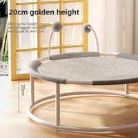 Cama para Gatos de Tela Transpirable para Verano, Hamaca para Gatos Resistente a la Humedad para Todas las Estaciones, Trampolín de Malla para Mascotas