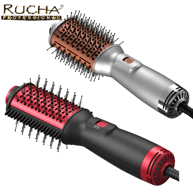 100-240V Global Voltage Mini Portable Hot Air Brush Styler Electric Hair Brush Styler Traveling