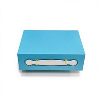 Caja de Regalo Plegable de una Pieza YZ, Caja de Embalaje de Cartón Duro para Ropa con Asa para Prendas y Regalos Corporativos