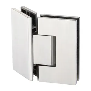 Framed Continuous Screen 135 Degree Solid Brass Shower Glass Door Hinge Clamp Stainless Steel Shower Door Hinge
