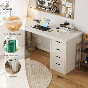 Nhà Máy Rắn Gỗ Bền Chơi Game Rộng Bàn Với Ngăn Kéo Tiết Kiệm Không Gian 1.6M Hai Máy Tính Bàn Cho Văn Phòng Nhà Làm Việc Nghiên Cứu Bàn - Product Image 4