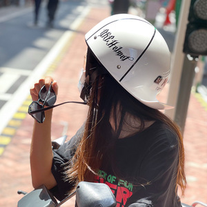 Casque demi-face Ridek, taille unique, coque ABS, toutes saisons, pour motards et cyclistes électriques - Product Image 1