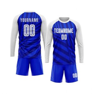New Quality Soccer Uniform <b>Long</b> Sleeve Football Jersey Set Sublimated Team Sports Wear Breathable Polyester <b>Match</b> Training Kit - Product Image 1