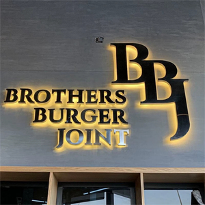 Dropshipping tùy chỉnh cửa hàng 3D chữ signage kim loại Backlit kinh doanh Hội Đồng Quản trị biểu tượng cửa hàng phía trước kênh <span class=keywords><strong>LED</strong></span> chiếu sáng dấu hiệu - Product Image 2
