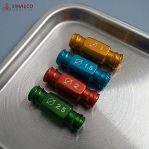 Juego de conectores Luer a Luer de acero inoxidable de 4 piezas Base manual de instrumentos quirúrgicos - Product Image 3