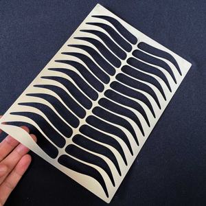 धातु स्टेंसिल स्टेनलेस स्टील स्टैंसिल स्केल टेम्पलेट ग्राफिक्स स्टेंसिल संख्या टेम्पलेट शासक - Product Image 4