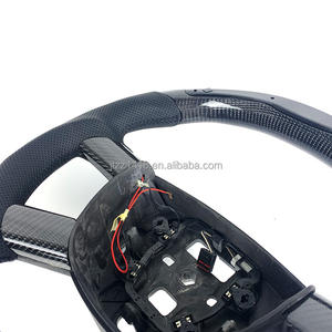 Para <span class=keywords><strong>Ford</strong></span> <span class=keywords><strong>Focus</strong></span> <span class=keywords><strong>MK2</strong></span> 2006 2007 2008 2009 <span class=keywords><strong>volante</strong></span> pantalla LED cuero de fibra de carbono - Product Image 2