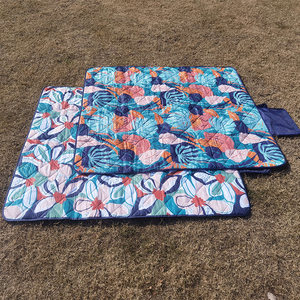 Manta de Picnic ultrasónica para exteriores con respaldo de poliéster resistente al agua suave, alfombrilla de playa, alfombrilla de Picnic portátil para viajes, Camping, senderismo - Product Image 1