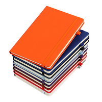 Carnet A5 personnalisé en gros avec logo, sangle élastique, porte-stylo, carnet en PU avec logo imprimé, agenda, bloc-notes, carnet en cuir PU
