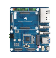 Carte de base Raspberry Pi CM4 Dual Gigabit Ethernet avec prise en charge du module 5G/4G, carte de support industriel pour le module de calcul 4