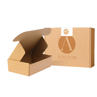 Boîtes d'expédition et de courrier en papier kraft ondulé avec revêtement UV et gaufrage pour l'emballage de chaussettes et la remise de cadeaux