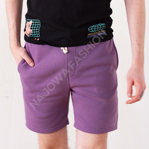 Pantalones Cortos de Punto para Hombre, 100% Algodón, Cintura Media, Estampado Floral Personalizado, OEM, Casuales, con Logotipo Frontal, Precio Razonable, Venta al Por Mayor - Product Image 3