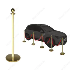 Traust Outdoor Rope Stands Red Black White Velvet Barrier Barricade Crowd Controller Red Carpet Poles Guardrail Stanchion Post