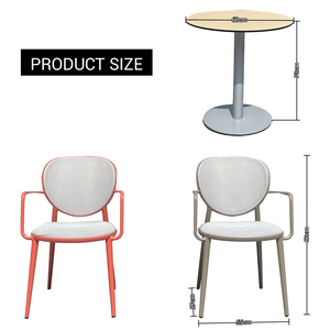 Đơn giản ngoài trời biệt thự Patio nhà hàng đồ nội thất bữa ăn tối Stackable ghế nhôm không thấm nước vải vườn bảng và bộ ghế bành - Product Image 6