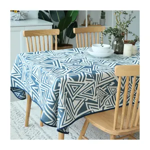 Cotton Customized Pattern Tablecloth with Waterproof Washable Table Cloth