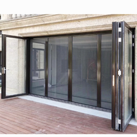 Moustiquaire de porte plissée rétractable d'extérieur en alliage anti-insectes