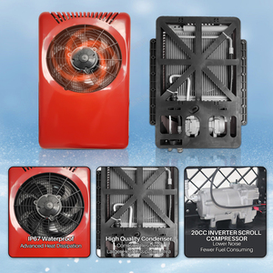 แอร์รถบรรทุก 12 โวลต์ 24 แรงม้า สำหรับห้องโดยสารแบบแยกส่วน รุ่น EAC001.32 แอร์รถยนต์แบบแยกส่วน 12 โวลต์ รุ่น EAC001.32 - Product Image 3