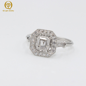 Anillo de Mujer de Lujo con Diamantes Completos, Platino con Certificado IGI, Diamante Cultivado en Laboratorio de Alta Calidad, Ideal para Fiestas - Product Image 2